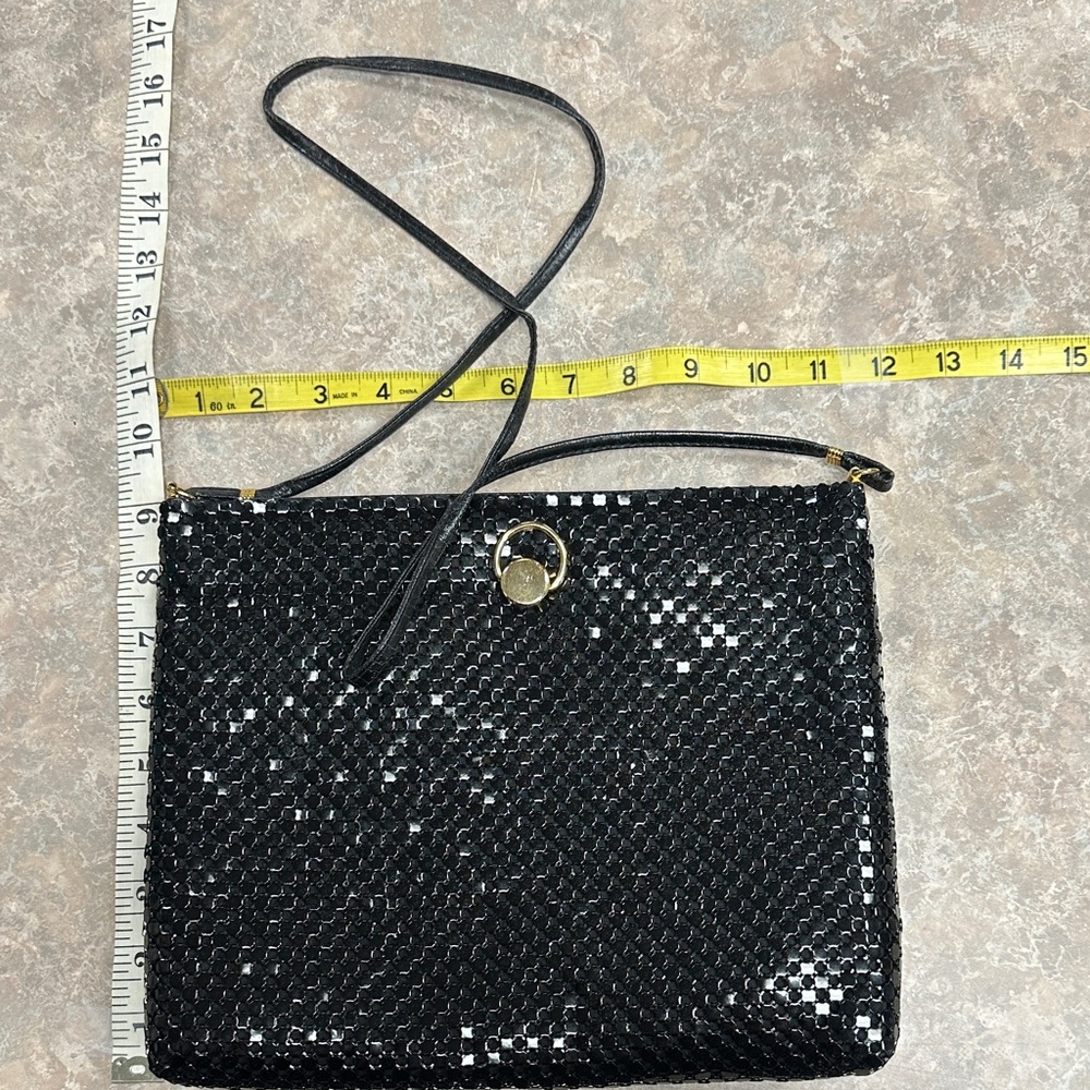 Elegant Black Sequin Shoulder Bag